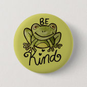 Wees een soort kikker ronde button 5,7 cm (Voorkant)