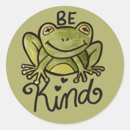 Wees een soort kikker ronde sticker