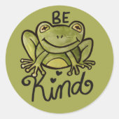 Wees een soort kikker ronde sticker (Voorkant)