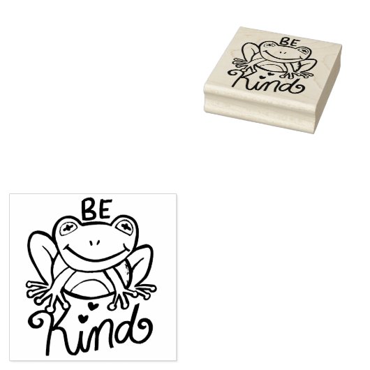 Wees een soort kikker rubberstempel (Gestempeld)