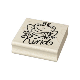 Wees een soort kikker rubberstempel