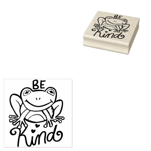 Wees een soort kikker rubberstempel (Gestempeld)