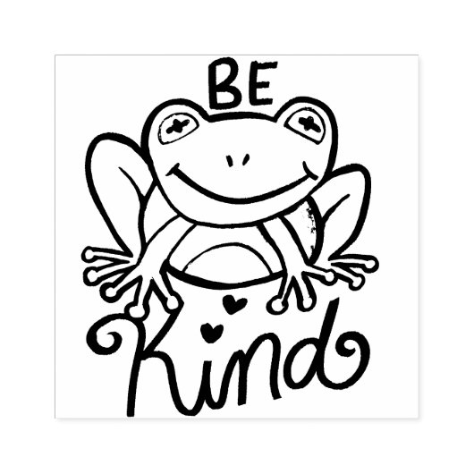 Wees een soort kikker rubberstempel (Afrduk)