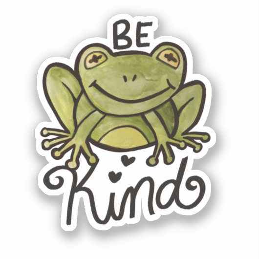 Wees een soort kikker sticker (Voorkant)