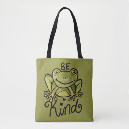 Wees een soort kikker tote bag