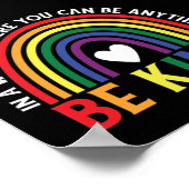 Wees een soort LGBTQ Pride Rainbow Poster (Hoek)