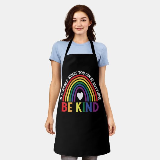 Wees een soort LGBTQ Pride Rainbow Schort (Gedragen)