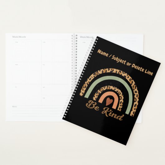 Wees een soort luipaard, regenboog planner (Display)