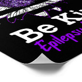 Wees een soort Paarse zonnebloem Kindness Epilepsi Poster (Hoek)