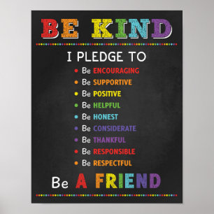 Wees een soort plechtige campagne voor de bestrijd poster