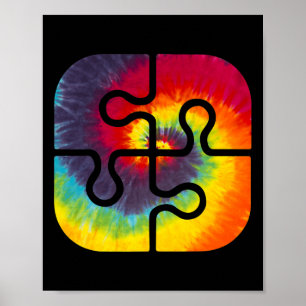 Wees een soort puzzelstukjes als een kleurstof han poster