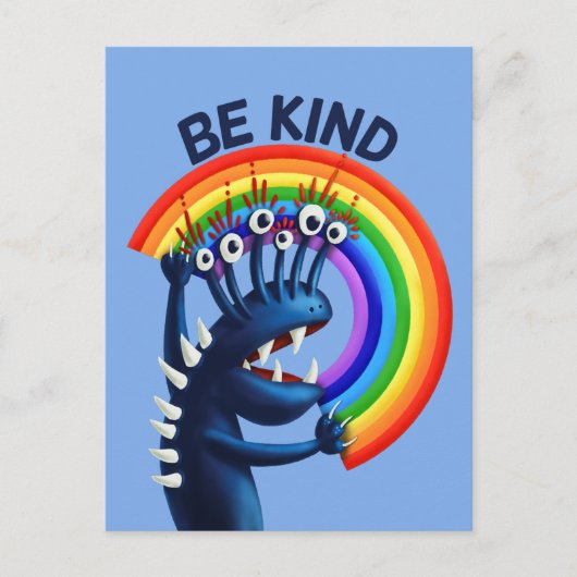 Wees een soort regenboog Funny Kindness Briefkaart (Voorkant)