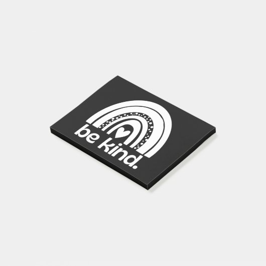 Wees een soort regenboog post-it® notes (Schuin)