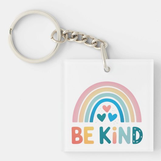 Wees een soort regenboog sleutelhanger (voorkant)