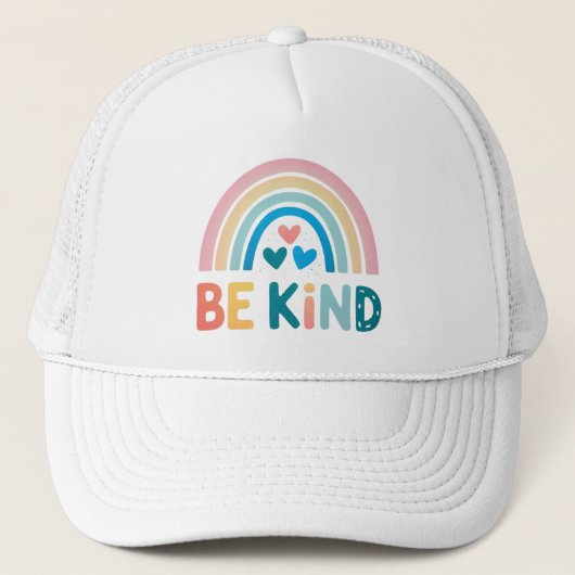 Wees een soort regenboog trucker pet (Voorkant)