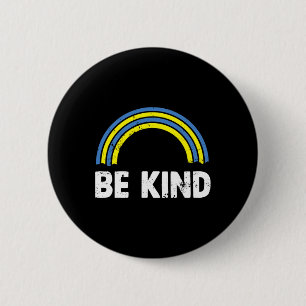 Wees een soort regenboogwereld onderaan Syndrome D Ronde Button 5,7 Cm