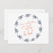 Wees een soort tekst in een  Floral Wreator Briefkaart (Voorkant / Achterkant)