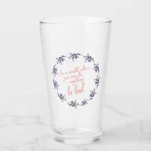 Wees een soort tekst in een  Floral Wreator Glas