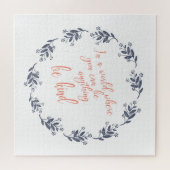 Wees een soort tekst in een Floral Wreator Legpuzzel (Horizontaal)