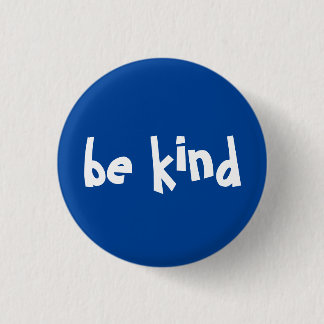 Wees een soort Typografie Navy Blue White Button