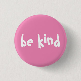 Wees een soort Typografie Roze witte Button