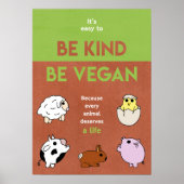 Wees een soort Vegan Poster (Voorkant)