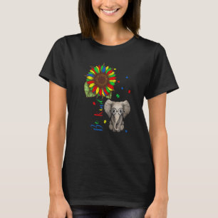 Wees een soort zonnebloem Elephant Puzzle Piecks A T-shirt