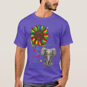 Wees een soort zonnebloem Elephant Puzzle Piecks A T-shirt