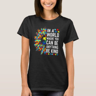 Wees een soort zonnebloem, puzzelstukje, zodat u b t-shirt