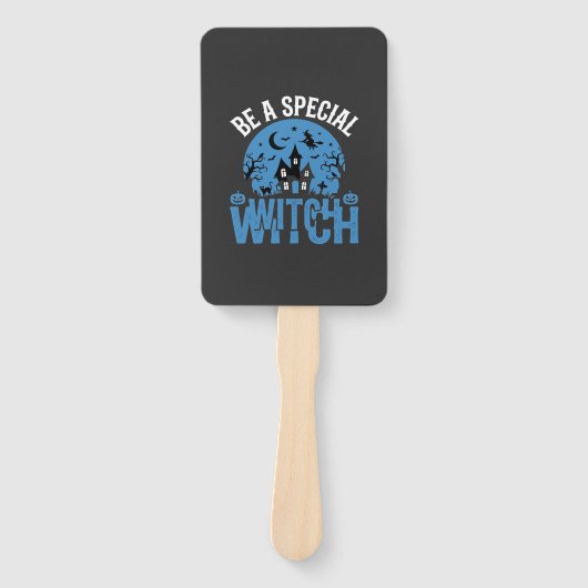 Wees een speciale heks Halloween-ontwerp_1 Handwaaier (Voorkant)