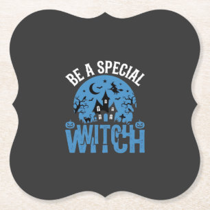 Wees een speciale heks Halloween-ontwerp_1 Kartonnen Onderzetters