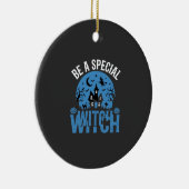 Wees een speciale heks Halloween-ontwerp_1 Keramisch Ornament (Rechts)