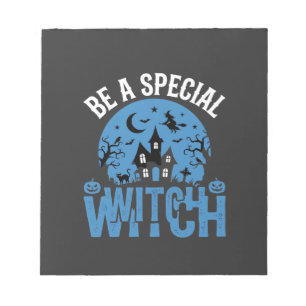 Wees een speciale heks Halloween-ontwerp_1 Notitieblok
