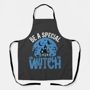 Wees een speciale heks Halloween-ontwerp_1 Schort