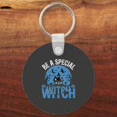 Wees een speciale heks Halloween-ontwerp_1 Sleutelhanger (Voorkant)
