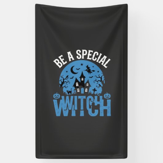 Wees een speciale heks Halloween-ontwerp_1 Spandoek (Verticaal)