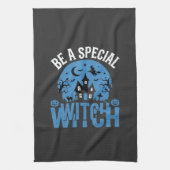 Wees een speciale heks Halloween-ontwerp_1 Theedoek (Verticaal)