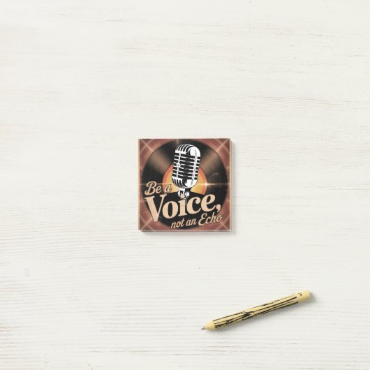 Wees een stem, geen echo post-it® notes (Op bureau)