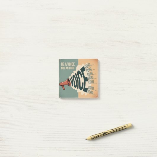 Wees een stem, geen echo post-it® notes (Op bureau)