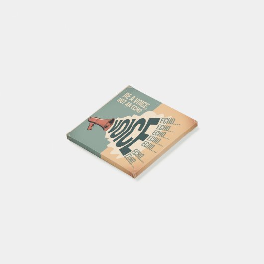 Wees een stem, geen echo post-it® notes (Schuin)