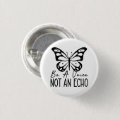 Wees een stem, geen echo ronde button 3,2 cm (Voorkant /achterkant)
