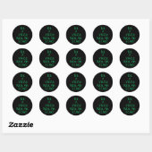 Wees een stem, geen echo-Sticker Ronde Sticker (Vel)