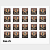 Wees een stem, geen echo vierkante sticker (Vel)