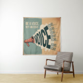 Wees een stem, geen echo wandkleed (In situ)