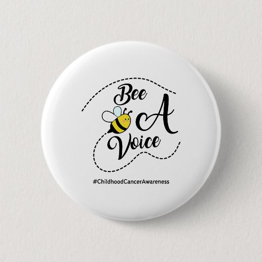 Wees Een Stem Kinderkanker Bewustzijn Ronde Button 5,7 Cm (Voorkant)