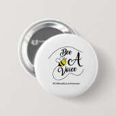 Wees Een Stem Kinderkanker Bewustzijn Ronde Button 5,7 Cm (Voorkant /achterkant)