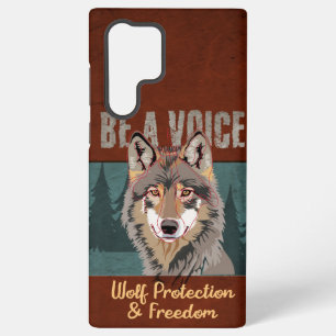 Wees een stem - Wolf bescherming en vrijheid Samsung Galaxy Hoesje
