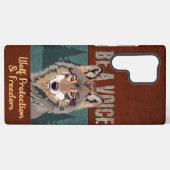 Wees een stem - Wolf bescherming en vrijheid Samsung Galaxy Hoesje (Achterkant horizontaal)