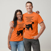 Wees een sterke en moedige zwarte kat t-shirt (Unisex)