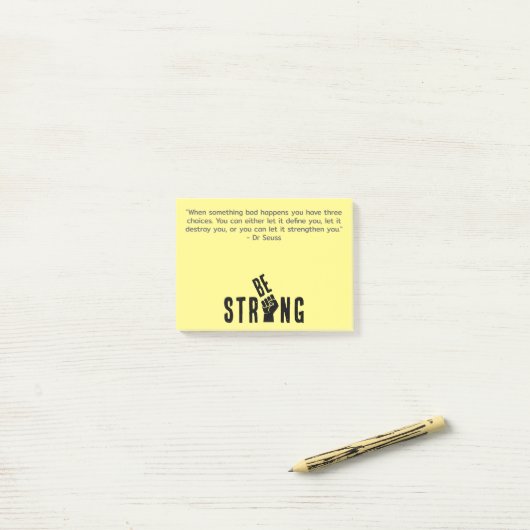 Wees een sterke post-it-note post-it® notes (Op bureau)